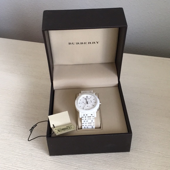 Burberry Other - White Burberry Ceramic Mens Watch